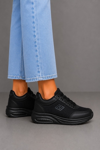 Bluefeet Prl Siyah Anorak Kadın Sneaker Spor Ayakkabı