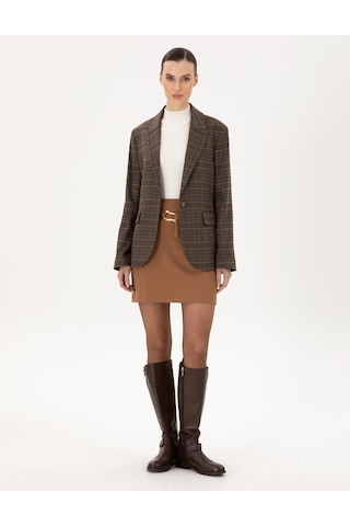 Pierre Cardin Kadın Kahverengi Etek Dokuma 50290405-vr029 Kahverengi