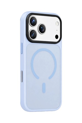 Joko Apple iPhone Uyumlu 18 Pro Max Megane Magsafe Kapak - Sierra Blue Çokrenkli