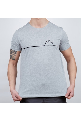 Alpinist Nordic Erkek T-Shirt Gri Melanj L (600609)