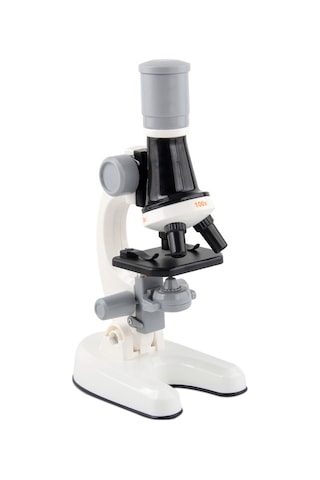 Aubyhe 1200x Büyütme Mikroskop, 3'lü Objektif, Led Işık, Fen Deneyleri, Çocuklar İçin Eğitici Oyuncağı, Beyaz 2xaa Pil Gerekiyor, Pil Dahil Değil