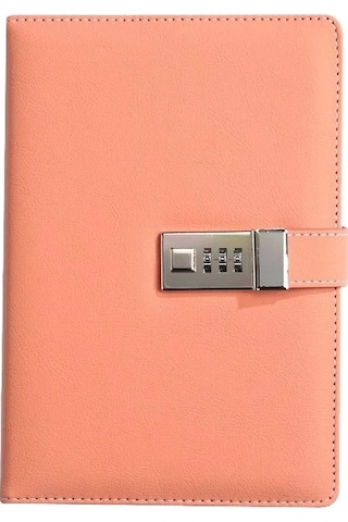 Kilitli Ajanda Günlük Not Defteri Notebook Pembe İthal Ürün Pembe