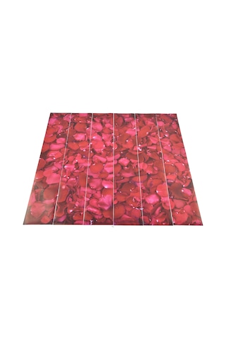 Shineyee 6 Adet 3d Pvc Merdiven Stickerı - Otomatik Yapışkan, Su Geçirmez, Dekoratif Gül Yaprağı Deseni, 100x18 Cm, Kolay Kurulum Diğer