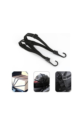 Güvenli Bagaj Ve Açık Dişli Seyahat Kampı Aksesuarları İçin Metal Kancalı Ayarlanabilir Elastik Bungee Kayışları 60cm