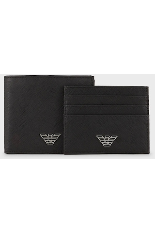 Emporio Armani Erkek Cüzdan Takım Y4R237 Y138E 81072 Siyah