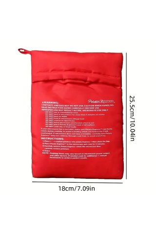 Microdalga Patates Pişirme Torbası Kırmızı