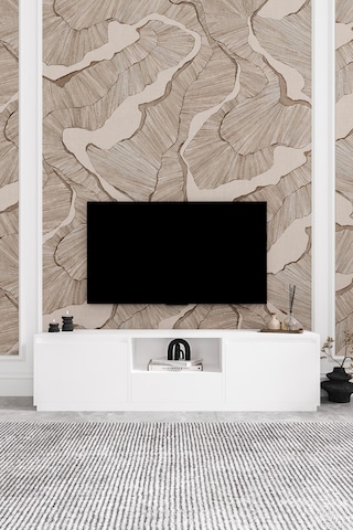Vanguard 3 Kapaklı Tv Ünitesi 160 Cm - Beyaz Beyaz