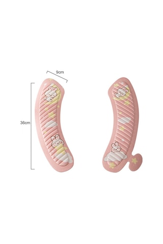 Sones Eva Yapışkanlı Tuvalet Pedi Dört Mevsim Evrensel Karikatür Sevimli Su Geçirmez Tuvalet Stickerı, Stil: Pembe Ay Tavşanı