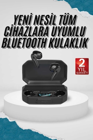 Kulak İçi Bluetooth Kulaklık Rgb Işıklı Çift Mikrofonlu İos/android Uyumlu Bt 5.2 -
