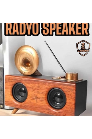 Çalar Radyo Müzik Kutusu Nostaljik Hoparlör Speaker 07228008
