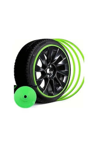 Willowhaven 4 Adet Yeşil Jant Koruyucu 76.77 İnç Çizilmeye Dayanıklı Abs Tekerlek Kapağı