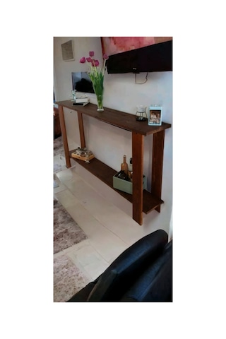 Doğal Rustik Ahşap Dresuar Naturel