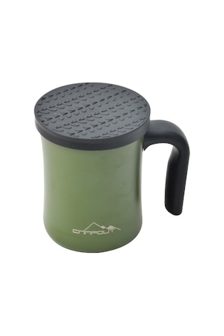 NURGAZ Campout Çift Katmanlı Termos Kupa Yeşil (NG 174-Y)