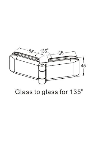 Thr-2203-snbr Thoor Quinn Cam Kapı Menteşesi Camdan Cama