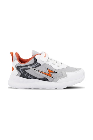 Slazenger KAOR KTN Çocuk Cırt Cırtlı Gri / Turuncu Günlük Spor Ayakkabısı