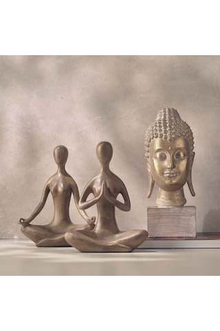 Pasabahce Feng Shui Dekoratif Obje Gold