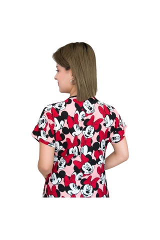 Minnie Mouse Desenli Cerrahi Forma Üst 2xlarge Pudra Pudra