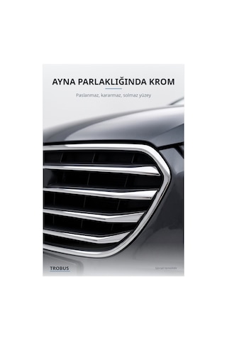 Volkswagen Bora 1998-2004 Uyumlu Krom Ön Panjur Çıtası 8 Parça Paslanmaz Çelik