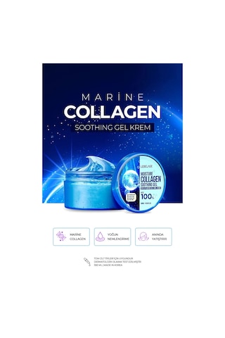 Lebelage Yoğun Besleyici, Yatıştırıcı Ve Nemlendirici Marine Collagen Jel Krem 300 ml Büyük Boy