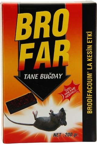 Brofar Tane Buğday Fare Zehiri 200 G Brofar Tane Buğday Fare Zehiri 200 G