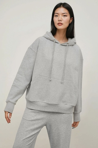 Hiccup Oversize Kapüşonlu Sweatshirt Gri