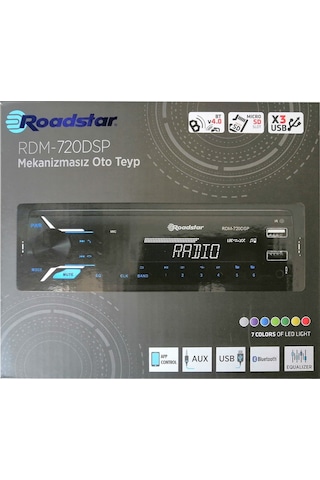 Roadstar Rdm-720dsp Bluetooth 3xusbli Dsp'li Oto Teyp App Kontrol