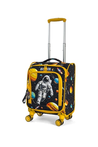 Çocuk Karakterli 4 Tekerlekli Valiz, Eğlenceli Seyahat Arkadaşı - Astronot Astronot