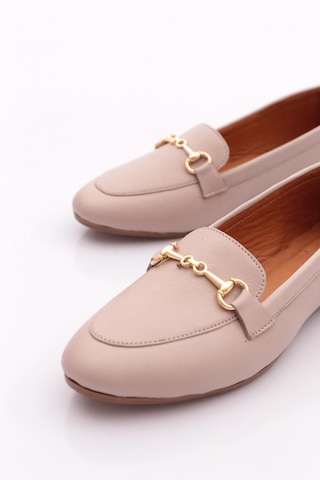 Dgn 102 Kadin Metal Aksesuarli Zenne Loafer Gümüş