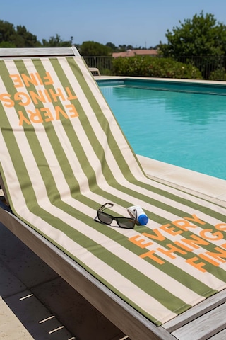 Every Things Fine Çizgili Plaj Havlusu 70x150 Cm Çok Renkli