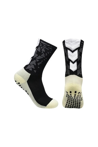 Moveevo Tüm Mevsimler İçin Spor Çorap - 1 Çift Paket - Siyah - Fitness Ve Vücut Geliştirme İçin Siyah