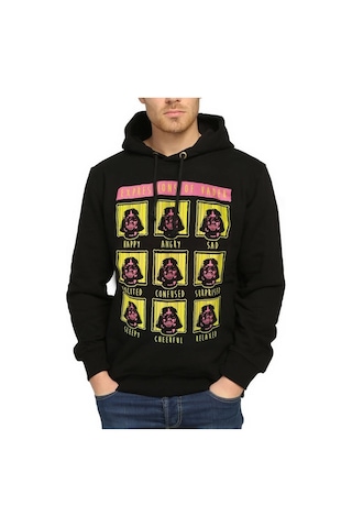 Bant Giyim - Star Wars Darth Vader Siyah Kapüşonlu Sweatshirt