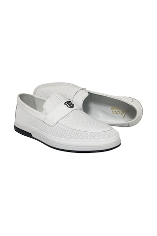 Lisans Sohes Lisans Shoes %100 Hakiki Deri Erkek Günlük Ortopedik Rahat Yazlık Ayakkabı Yeni Sezon 40-44 Beyaz