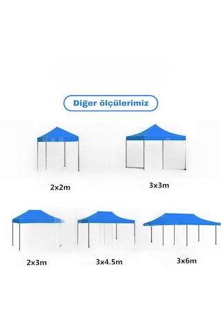Reyo 3x3 Mavi Hızlı Kurulum Çardak