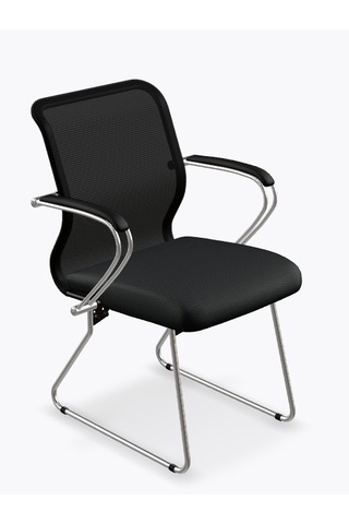 Ergolife Sit 8 Bekleme Koltuğu Bel Destekli, Fileli, Siyah, Toplantı Sandalyesi - Ed.57.1.6a4 Siyah