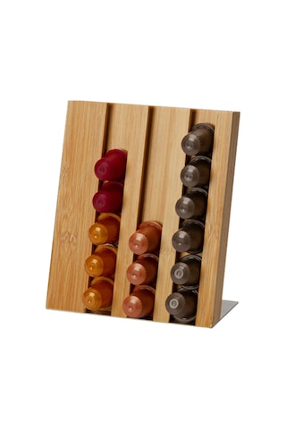 Moveevo 18 Kapsül Kapasiteli Şık Kahve Kapsülü Organizatörü Kf-b031, Masaüstü Düzenleyici