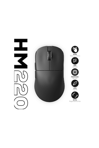 Hawk Gaming Hm220 1k Hz 12000 Dpı Tri-mode Kablosuz/bluetooth Siyah Gaming Mouse HM220