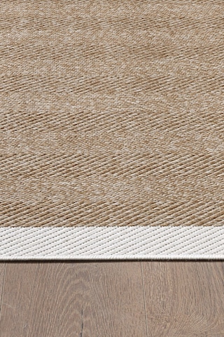 Mariesse Home Kolay Temizlenen Yıkanabilir Bordürlü Sisal Halı Sunsett E903 Hardal