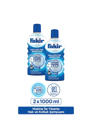 Fakir Nano Teknoloji ile Makine Halı ve Koltuk Şampuanı 2 x 1 L