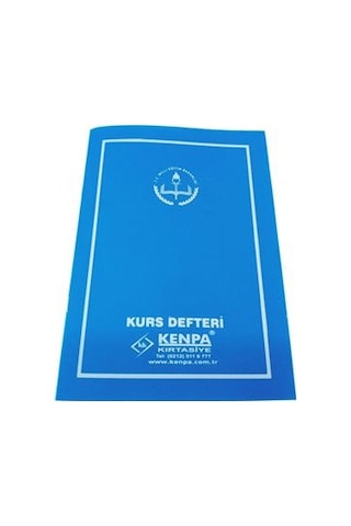 Kurs Defteri Plastik Kapak