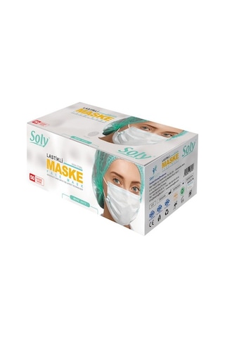 Soly 3 Katlı Cerrahi Full Ultrasonic Maske 1000 Adet
