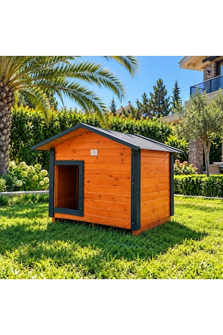 Büyük Irk Ahşap Köpek Kulübesi