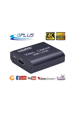 Gplus 4Kvc300 Twitch Periscope Obs Youtube Zoom Canlı Yayın Kart
