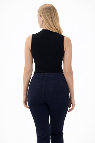 Enva Store Kadın Likralı Sıfır Kol Body Siyah