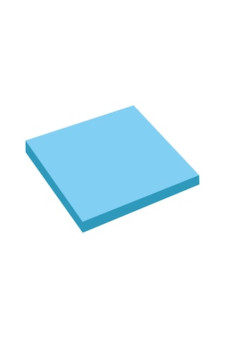 Şeffaf Post-it Yapışkanlı Not Kağıdı MAVİ 76x76 Mm. 50 Yaprak