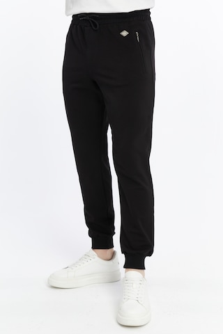 Axxel Erkek Siyah Yüksek Bel Ön Arka Cepli Eşofman Altı-p782 Siyah