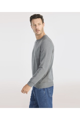 Yargıcı Triko Detaylı Sweatshirt 25yesw9001x 059 Gri