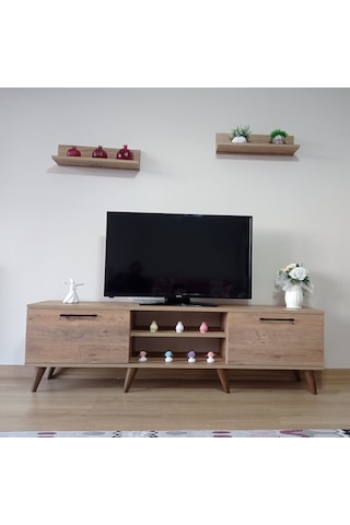 Mobilya Sepeti Ms 25 Raflı Tv Ünitesi Dolabı Ceviz