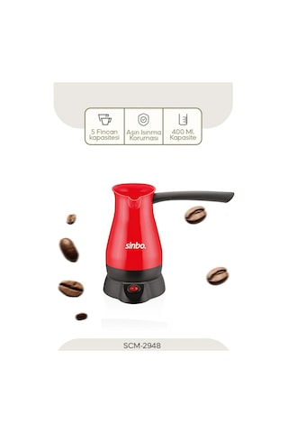 Elektrikli Cezve Pls. Türk Kahve Makine Çelik Gizli Rezistans 700w 5 Fincan - 400ml Scm-2948 5580 Çok Renkli
