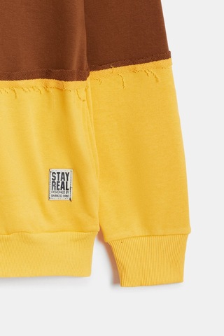 Shooter Sportwear Shooter Erkek Günlük Sweatshirt Bisiklet Yaka Regular Kalıp 3 İplik Sarı