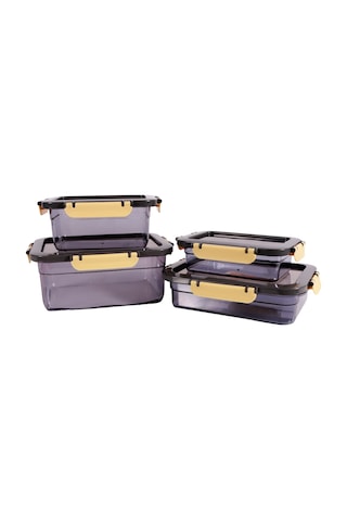 Herevin 162400-802 Saklama Kabı-3'lü Set Şeffaf